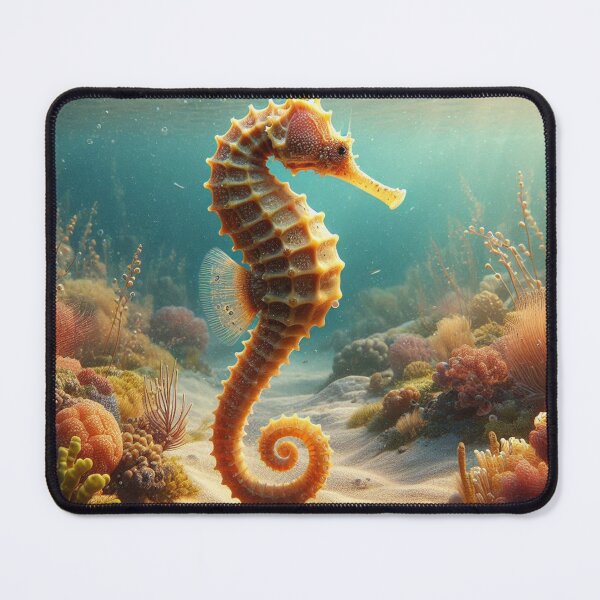 Item preview, AI-Designed Seahorse Under Clear Sea – Stunning Ocean Artwork for Clothing, Accessories & Beach Lovers designed and sold by knalpot-design.