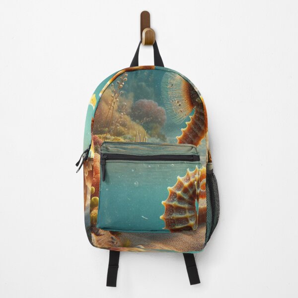 Item preview, AI-Designed Seahorse Under Clear Sea – Stunning Ocean Artwork for Clothing, Accessories & Beach Lovers designed and sold by knalpot-design.