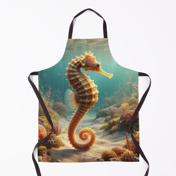 Item preview, AI-Designed Seahorse Under Clear Sea – Stunning Ocean Artwork for Clothing, Accessories & Beach Lovers designed and sold by knalpot-design.