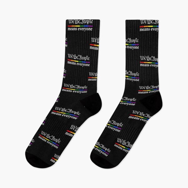 Item preview, We The People Means Everyone Gay Pride Flag designed and sold by lidanmasi.