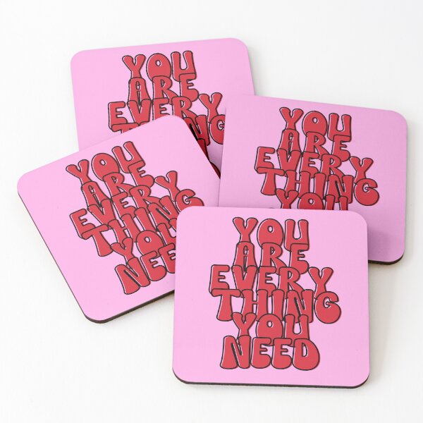 Item preview, Motivational quote, You are everything you need, Self-love Quote, Pink designed and sold by Magic Love Art Print.