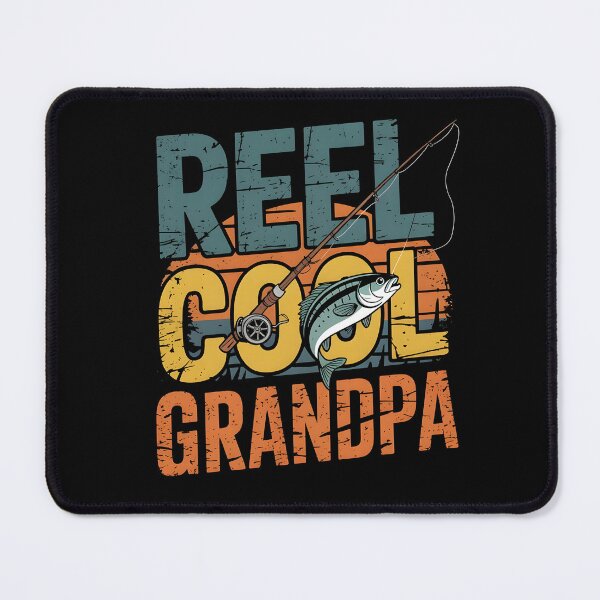 Item preview, Vintage "REEL COOL GRANDPA" Fishing T-Shirt Design designed and sold by Hooodify.