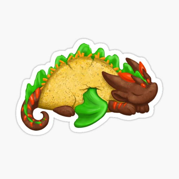 Item preview, Taco Dragon designed and sold by Dragons and Beasties.