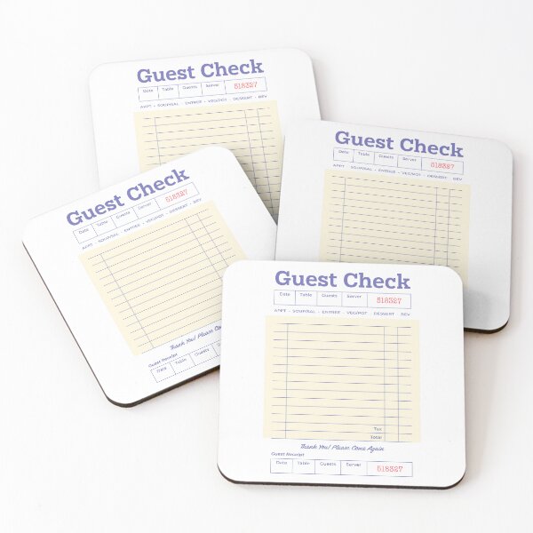 Item preview, Yellow Guest Check designed and sold by abigailwiley.