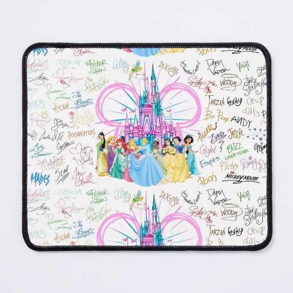 Item preview, Castle with Magical Princesses in front with Character Signatures designed and sold by CraftyCoderChic.