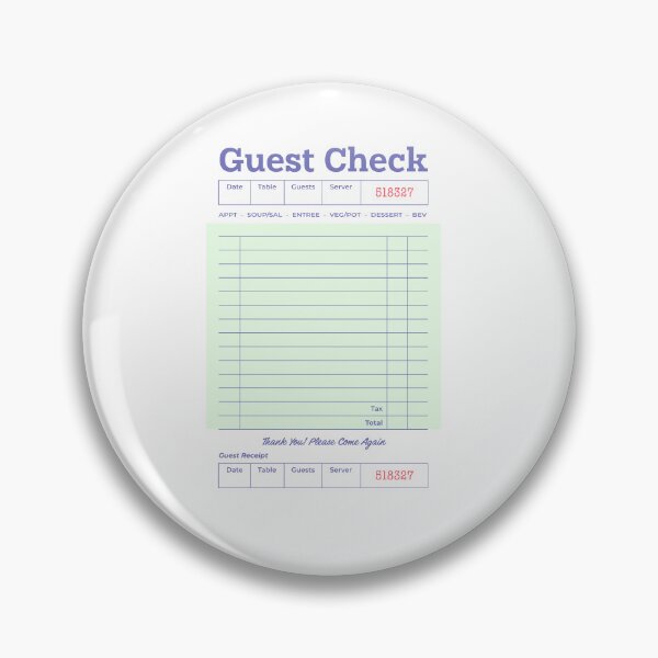 Item preview, Green Guest Check designed and sold by abigailwiley.