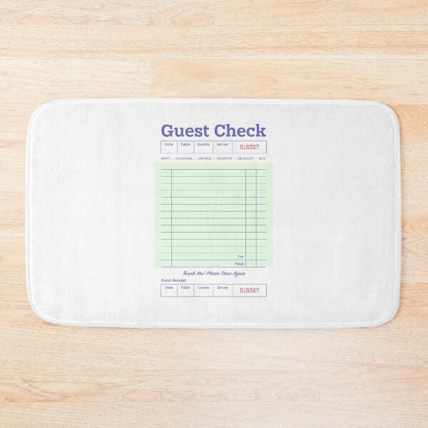 Item preview, Green Guest Check designed and sold by abigailwiley.
