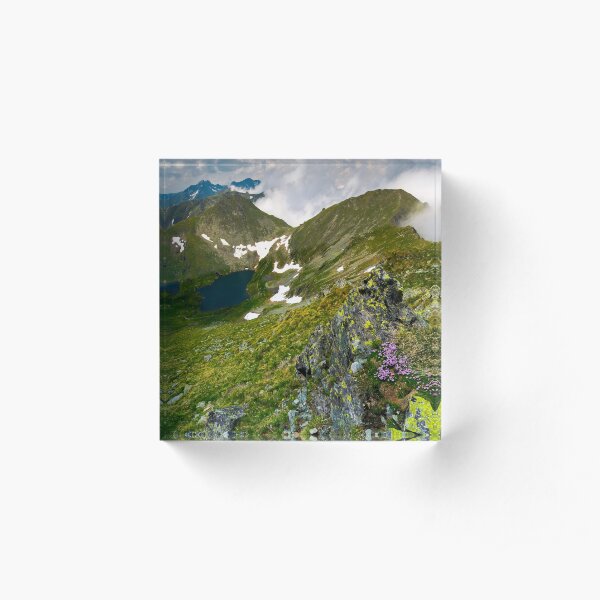 saua caprei peak of Fagarasan mountains Acrylic Block
