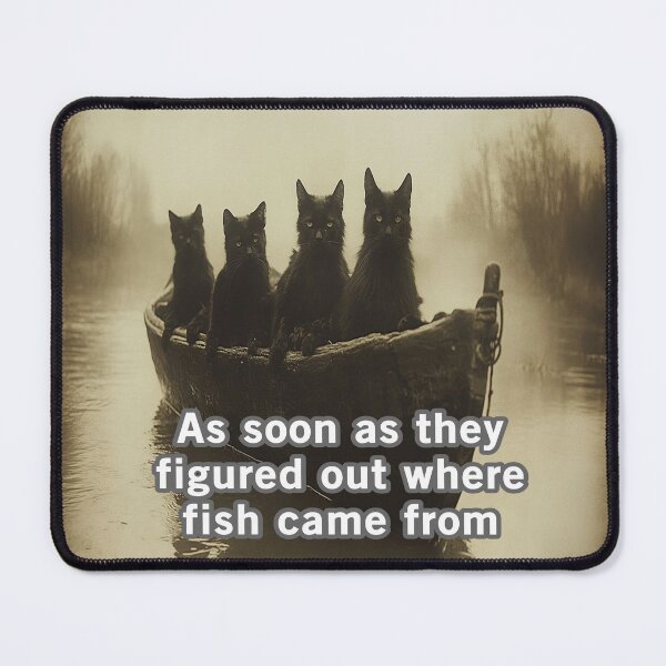 Item preview, Cats Learn How To Fish designed and sold by Surreallytee.