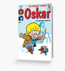 Little Horror Flicks - The Friendly Human Oscar Greeting Card