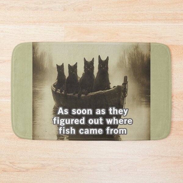 Item preview, Cats Learn How To Fish designed and sold by Surreallytee.