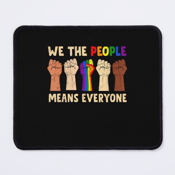 Item preview, We The People Means Everyone LGBT Flag BLM Black Melanin designed and sold by lidanmasi.