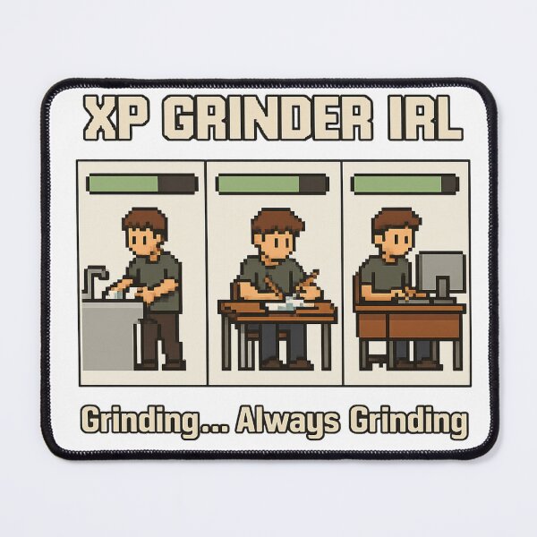 Item preview, XP Grinder IRL Pixel Art Life Simulation designed and sold by Loot Locker.