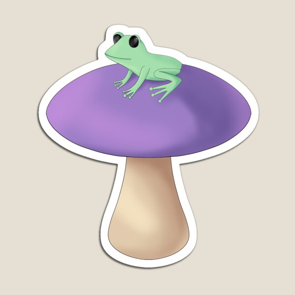Item preview, Frog On Mushroom designed and sold by ArtsyMoonwaves.
