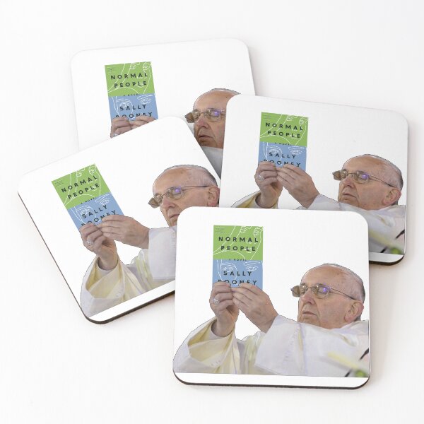 Item preview, Pope Holding Normal People by Sally Rooney designed and sold by baranskini.