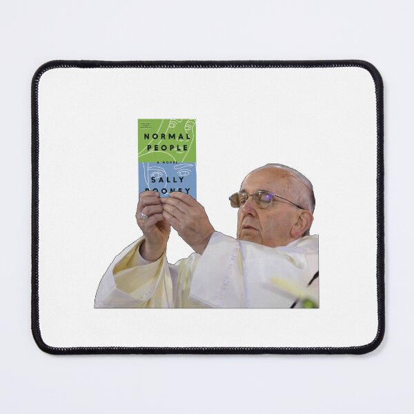 Item preview, Pope Holding Normal People by Sally Rooney designed and sold by baranskini.