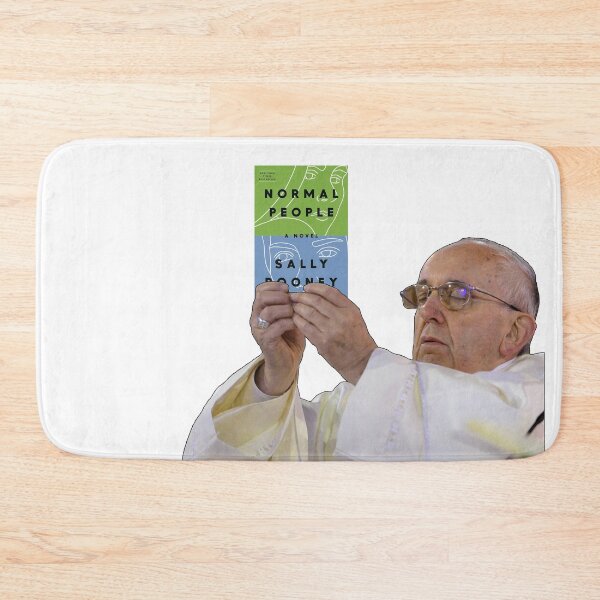 Item preview, Pope Holding Normal People by Sally Rooney designed and sold by baranskini.