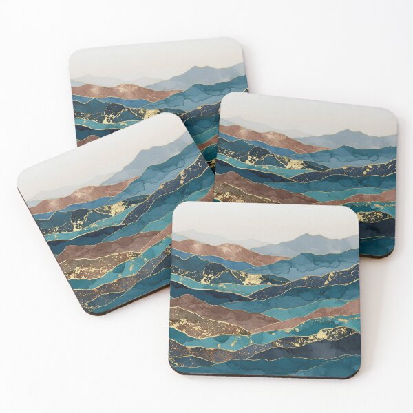 Item preview, Abstract Metallic Mountainscape designed and sold by svarupa.