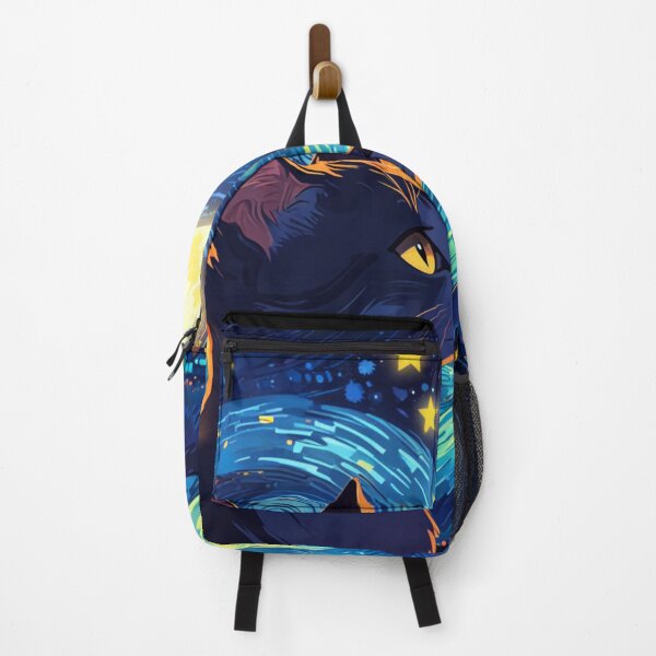 Item preview, Starry Night Cat A Van Gogh Inspired Digital Artwork designed and sold by Life is cat.