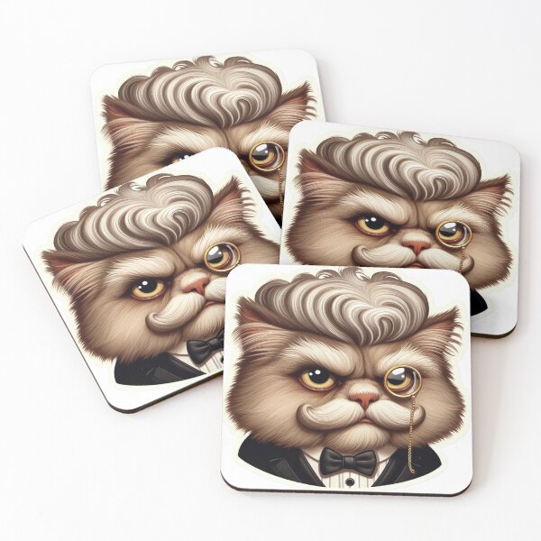 Item preview, Grumpy Old Cat Dressed Like a Rich CEO Reloaded-Viral Drop 2025 designed and sold by Imaginarium of Chaos falcon88 .
