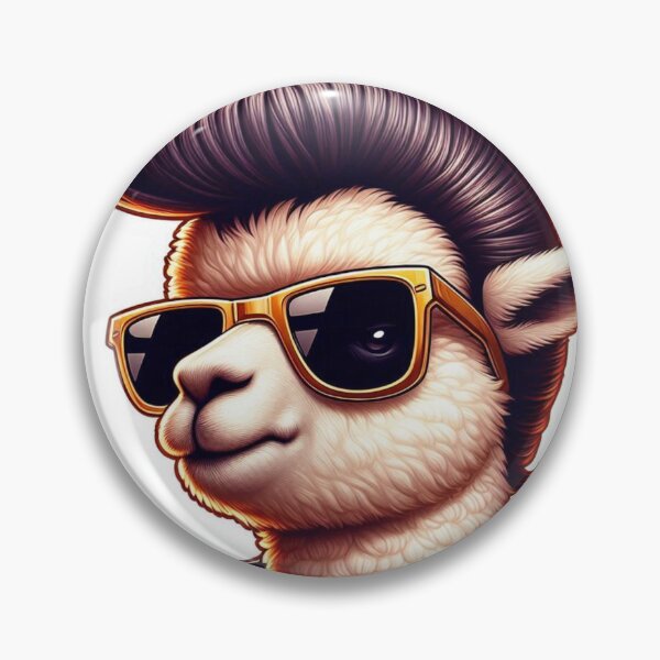 Item preview, Goofy Alpaca with an Over-the-Top Pompadour Reloaded-Viral Drop 2025 designed and sold by Imaginarium of Chaos falcon88 .