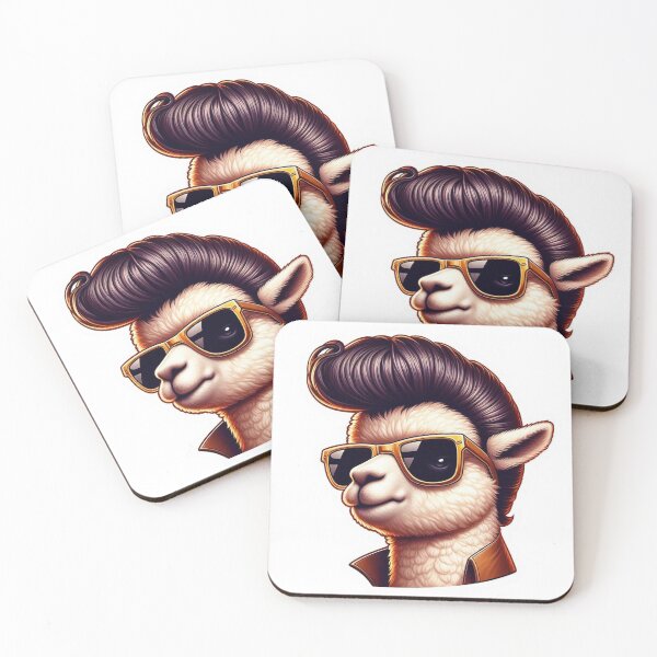 Item preview, Goofy Alpaca with an Over-the-Top Pompadour Reloaded-Viral Drop 2025 designed and sold by Imaginarium of Chaos falcon88 .