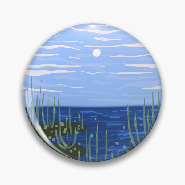 Item preview, Lake Lanier reservoir Georgia in blue sky illustration  designed and sold by tenkenryujin.