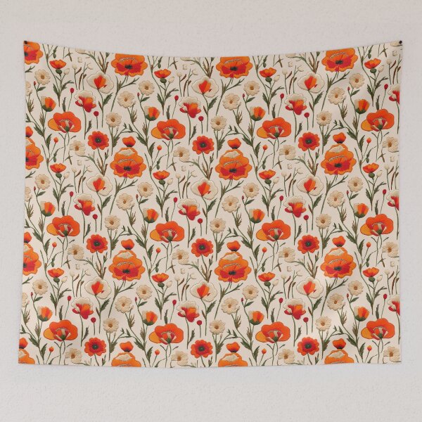 Item preview,  Bold Floral Embroidery – Vibrant Stitched Elegance designed and sold by NiobesSkein.