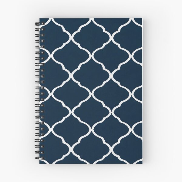 Item preview, Navy Blue and White Moroccan Tile Pattern designed and sold by svarupa.