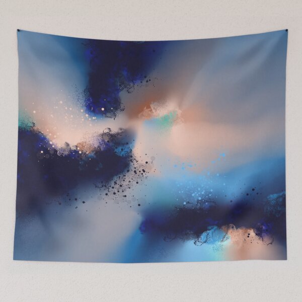 Item preview, Hope - Blue Peach Abstract designed and sold by Joey Santiago.