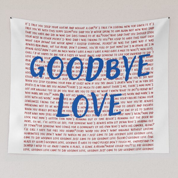 Item preview, Rent lyrics designed and sold by broadwaygirl142.