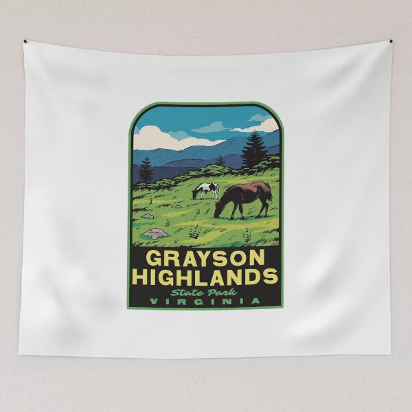 Item preview, Grayson Highlands State Park Virginia Retro designed and sold by HalpinDesign.