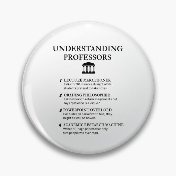 Item preview, UNDERSTANDING PROFESSORS – Funny Academic Humor designed and sold by PsyFlow35.