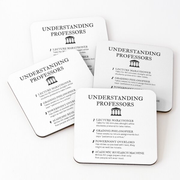 Item preview, UNDERSTANDING PROFESSORS – Funny Academic Humor designed and sold by PsyFlow35.