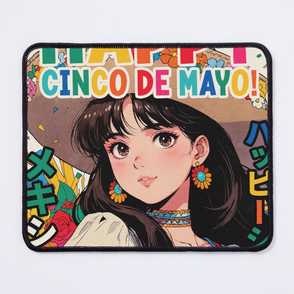 Item preview, Cinco de Mayo Pretty Anime Girl Mexican Celebration Fiesta Retro 80s Aesthetic designed and sold by onlyanimevibes.