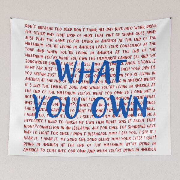 Item preview, Rent lyrics designed and sold by broadwaygirl142.