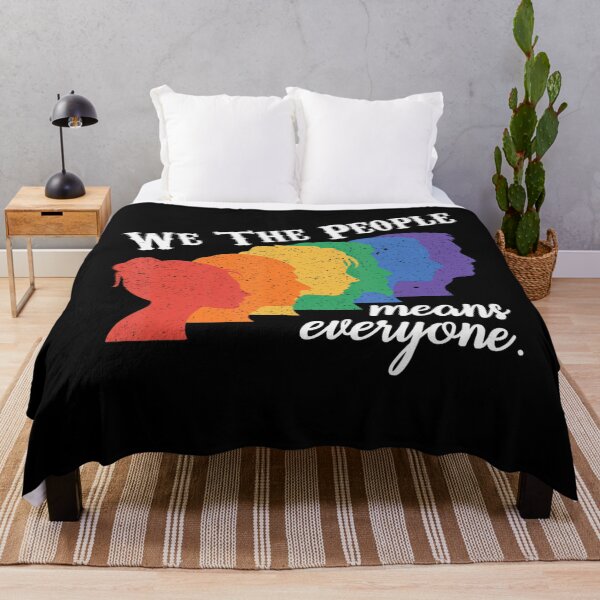 Item preview, We The People Means Everyone LGBT Gay Pride designed and sold by lidanmasi.