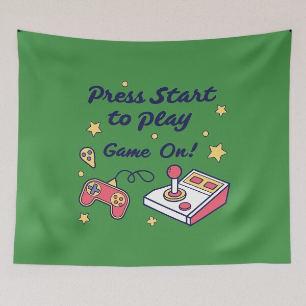 Item preview, "Press Start to Play" T-shirt - Retro Gaming designed and sold by Indoni.