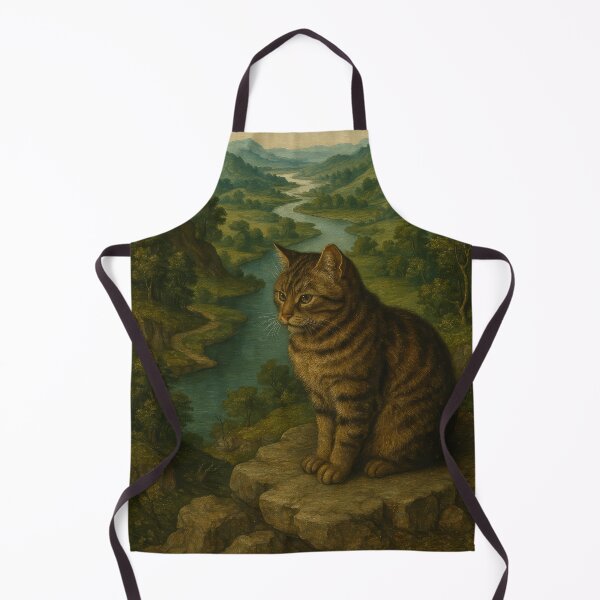 Item preview, Manx Cat Above the Danube - Northern Renaissance Style designed and sold by LesChatsArt.