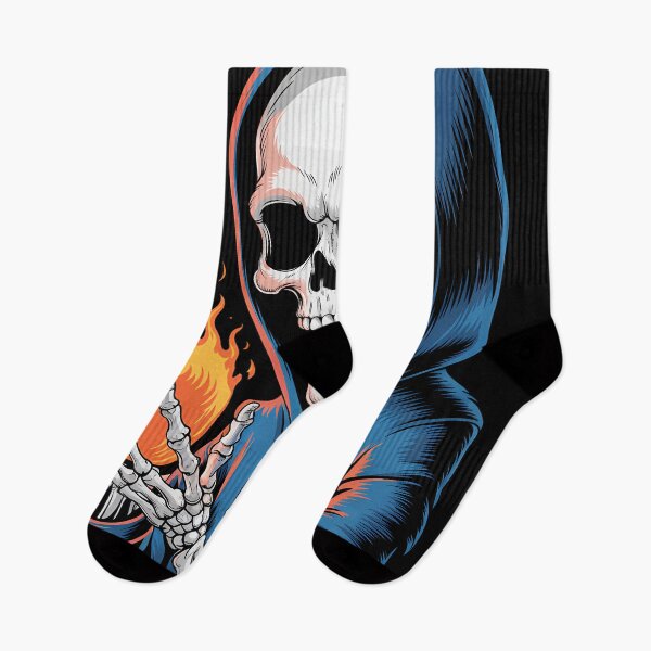 Item preview, Skeleton Holding a Fireball Dark Fantasy Art designed and sold by AP_1979.