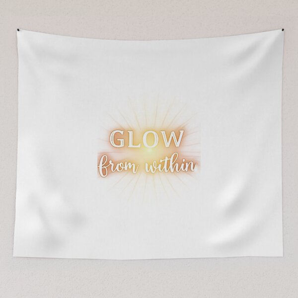Item preview, Glow From Within – Inspirational Aesthetic Sticker designed and sold by gogettadriptees.