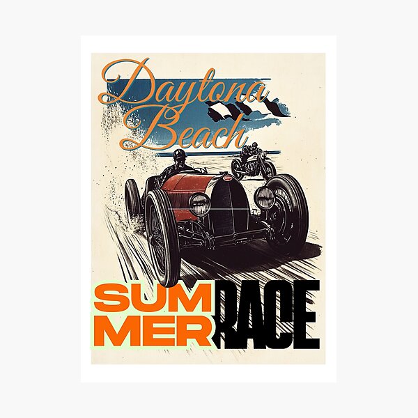 Aperçu de l'œuvre Daytona Beach Summer Race ? créée et vendue par Fuel-Shirts.