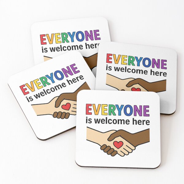 Item preview, EVERYONE Is Welcome – Inclusive Handshake Illustration designed and sold by sabily.