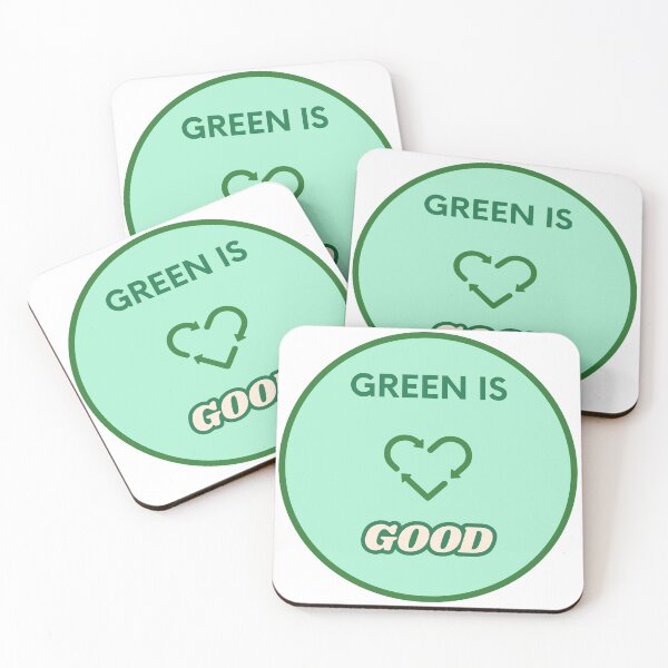 Item preview, Green is Good Eco-Friendly Sticker designed and sold by Liv Solara.