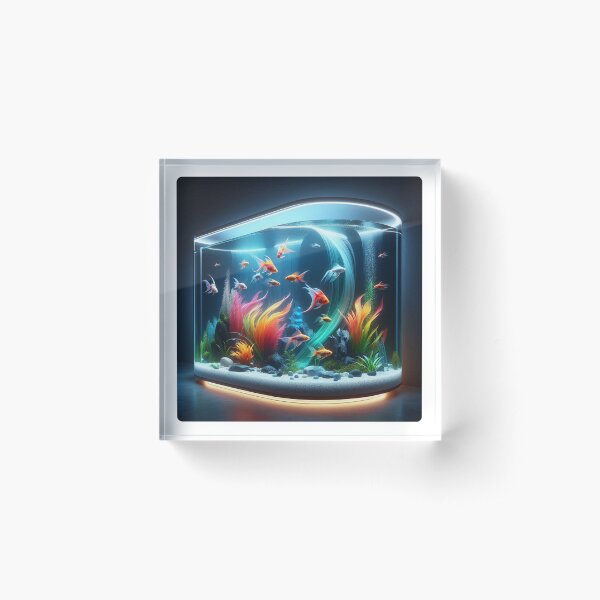 Item preview, AI-Designed Luxury Aquarium – Elegant Underwater Artwork for Clothing, Accessories & Fish Lovers designed and sold by knalpot-design.