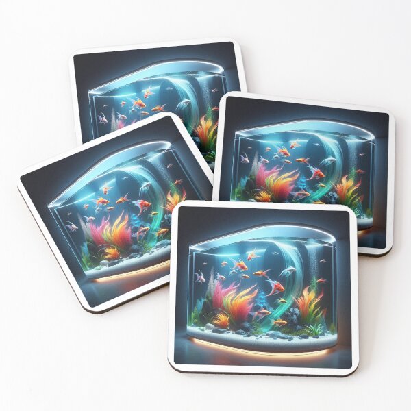 Item preview, AI-Designed Luxury Aquarium – Elegant Underwater Artwork for Clothing, Accessories & Fish Lovers designed and sold by knalpot-design.