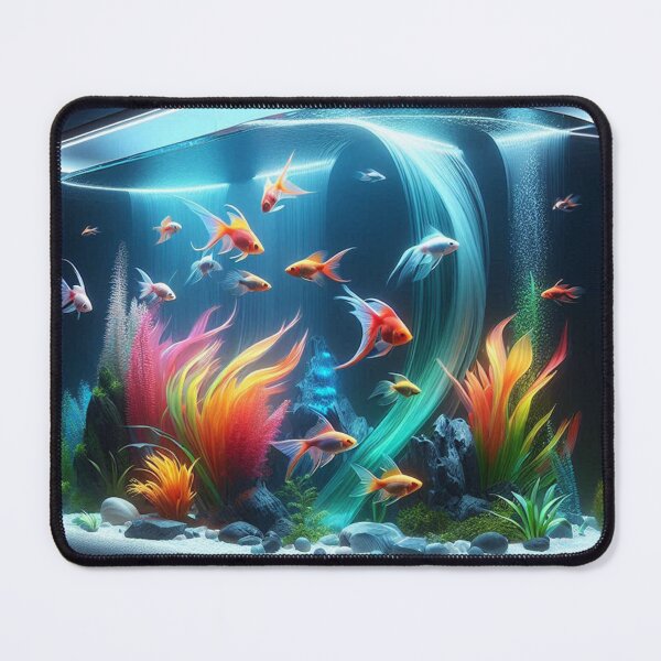 Item preview, AI-Designed Luxury Aquarium – Elegant Underwater Artwork for Clothing, Accessories & Fish Lovers designed and sold by knalpot-design.