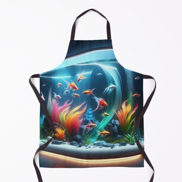 Item preview, AI-Designed Luxury Aquarium – Elegant Underwater Artwork for Clothing, Accessories & Fish Lovers designed and sold by knalpot-design.