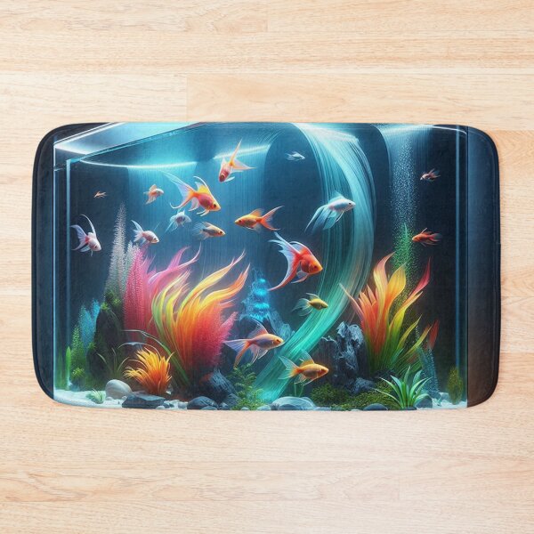 Item preview, AI-Designed Luxury Aquarium – Elegant Underwater Artwork for Clothing, Accessories & Fish Lovers designed and sold by knalpot-design.