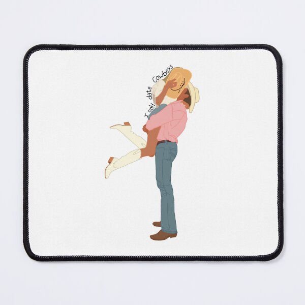 Item preview, I Only Date Cowboys- Romantic Western Couple Art designed and sold by AbanaCo.